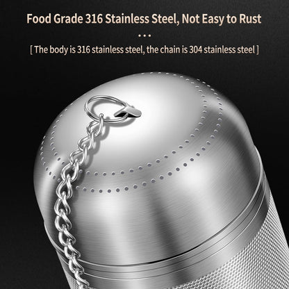 316 Stainless Steel Tea Infuser Reusable Tea Steeper Extra Fine Mesh Tea Infuser Tea Strainer for Loose Leaf Tea Spices and Seasonings (1 Pack - Large)