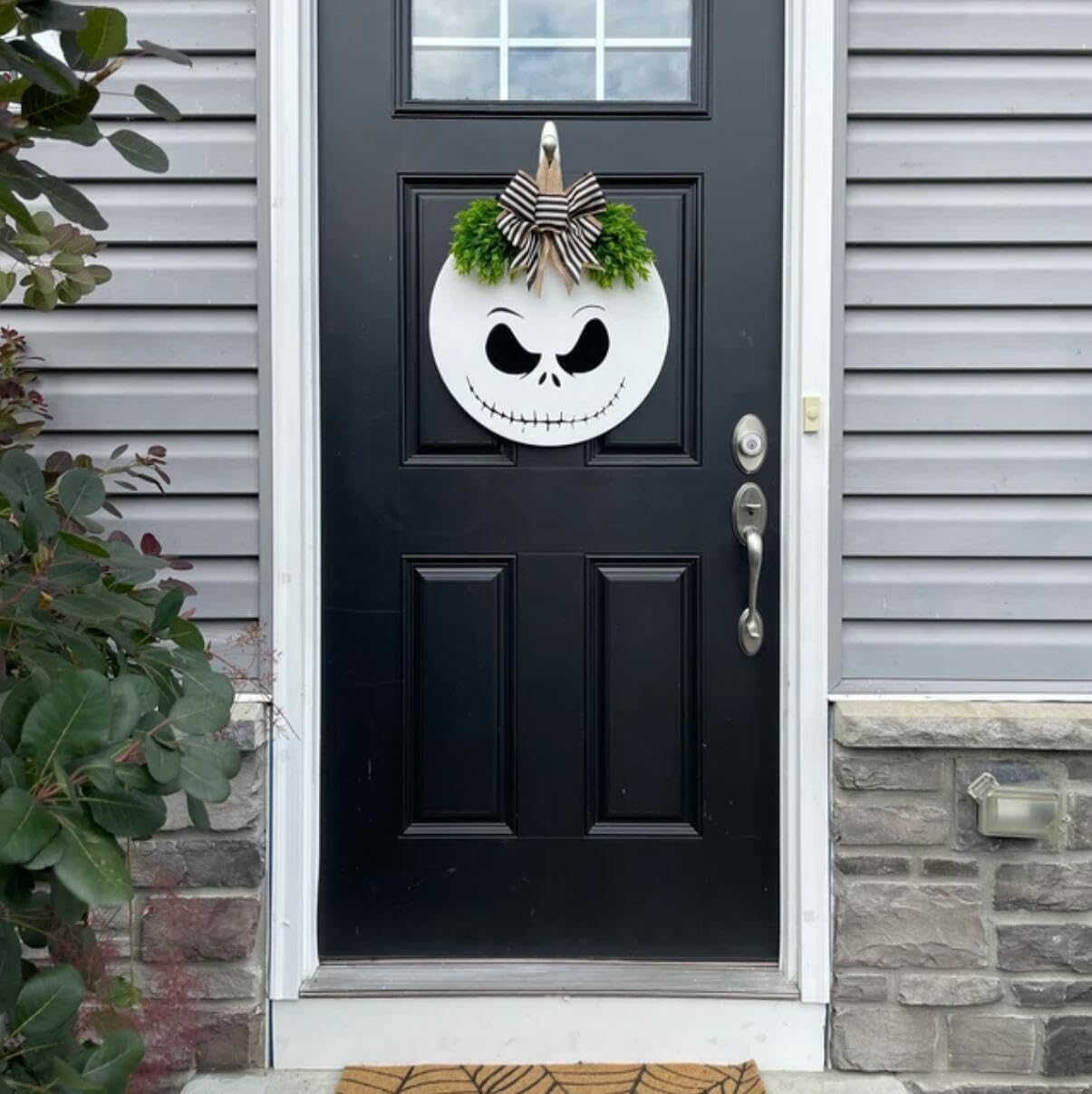 Halloween Stencils for Painting on Wood 12” Round Halloween Stencil Hey Boo Trick or Treat Ghost Pumpkin Face Templates for Door Hanger Porch Sign