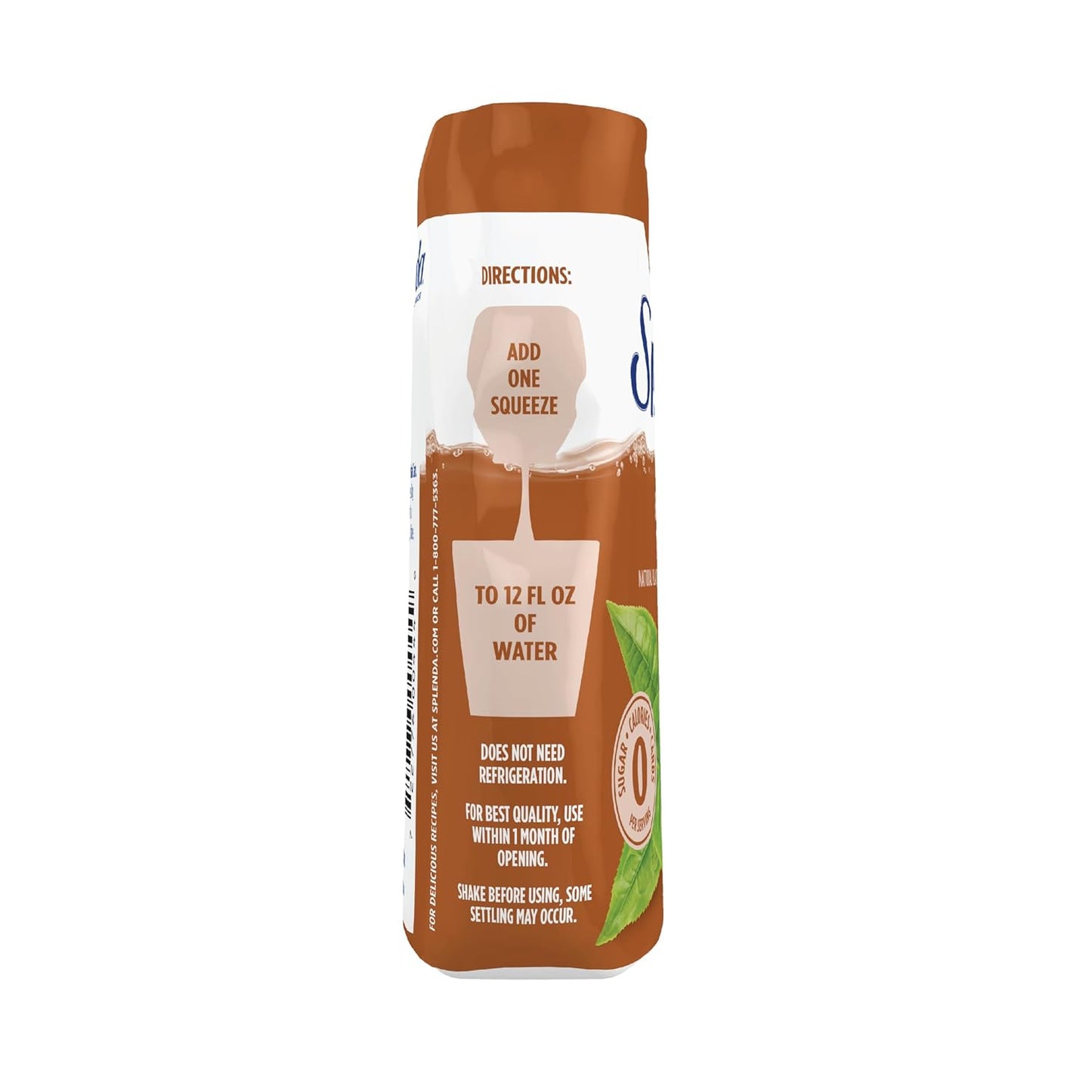 SPLENDA Liquid Water Enhancer Drops, Sugar Free, Zero Calorie, Natural Flavor, Concentrated Drink Mix, 3.11 Fl Oz Each Bottle (Sweet Tea, 2 Pack)