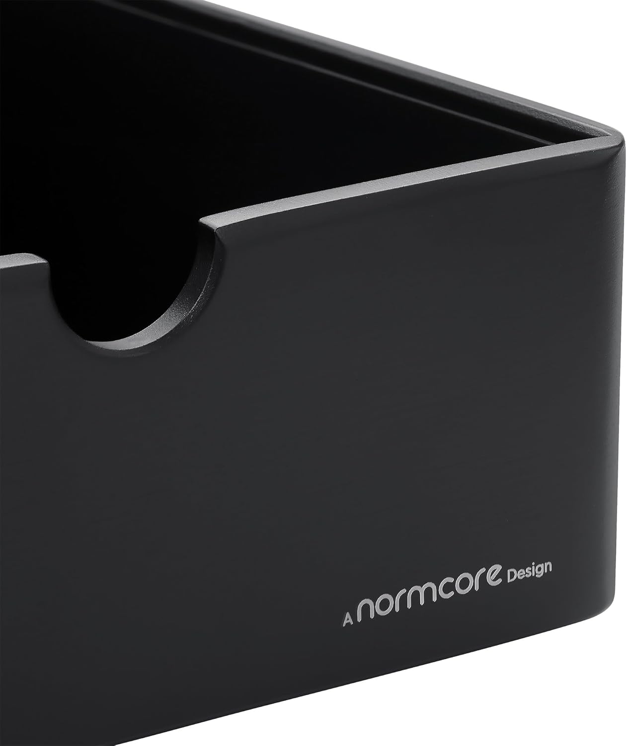 Normcore Compact Espresso Knock Box, Metal Coffee Knock Box, Heavy-Duty Knockbox, Anodized Aluminum, Espresso Accessories for Coffee Grounds, Black