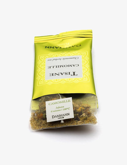 Dammann Freres Sachets, Chamomile Tea Bags, Premium Gourmet French Herbal Tea, Individually Wrapped, 21 Count (Single Pack)