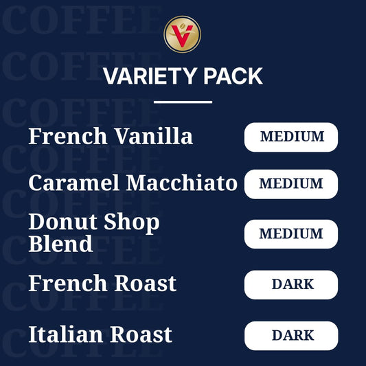 Victor Allen's Coffee Variety Pack, 120 Count, Single Serve Coffee Pods for Keurig K-Cup Brewers