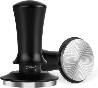 58mm Espresso Tamper, Coffee Tamper for Espresso Machine, Espresso Tamp with Spring Loaded Tamper, Depth-adjustable Espresso Hand Tampers 58mm
