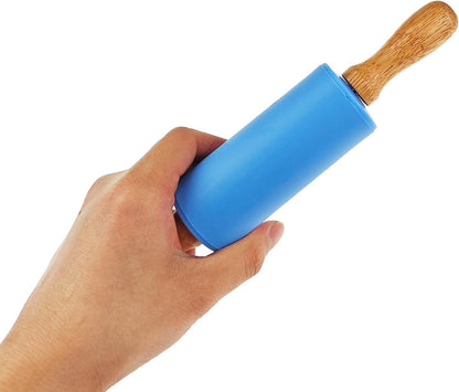 12 Pack Small Rolling Pin for Kids, 9 Inch Kids Rolling Pin for Home Kitchen (6 colors)