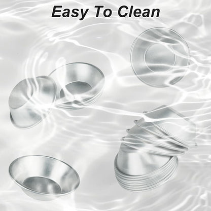 Weilan 25 Pcs Mini Tiny Pie Muffin Cupcake Pans Tin Egg Tart Mold Bakeware -NonStick Puto Cup