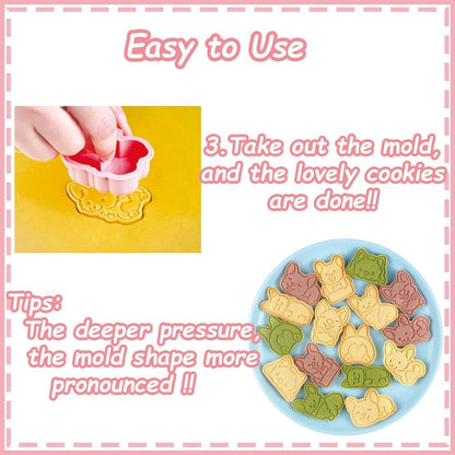 8 Corgi Dog Cookie Cutters Set, 3D Puppy Cookie Stamps, Cupcake Pancake Apple Pie Pastry Biscuit Molds, Cookie Baking Molds for Dog Party Decorations (Corgi)