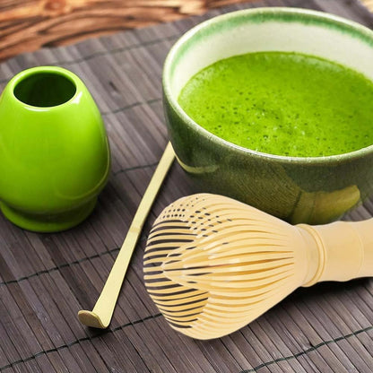 Traditional Matcha Whisk Reusable PP Resin Matcha Whisk Chasen Dishwasher Safe Matcha Stirrer Matcha Green Tea Powder Preparation Prepare Japanese Matcha Tea (Yellow)