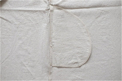 Cotton Linen Japanese Apron Halter Cross Back Bandage X Shape Aprons Two Pockets