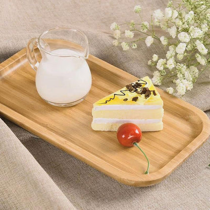 Bamboo Vanity Tray, Bathroom Counter Tray, Toilet Tank Top Tray for Organizing and Decor Display, 9.8 x 5.5 x 0.8 inch