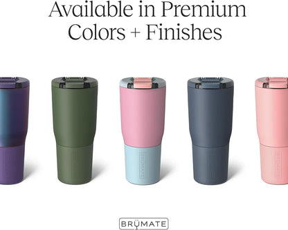 BrüMate Nav 25oz 100% Leak Proof Insulated Travel Tumbler with Magnetic BevLock™ Lid - Double Wall Cup-Holder Friendly Stainless Steel Mug (Star Burst)