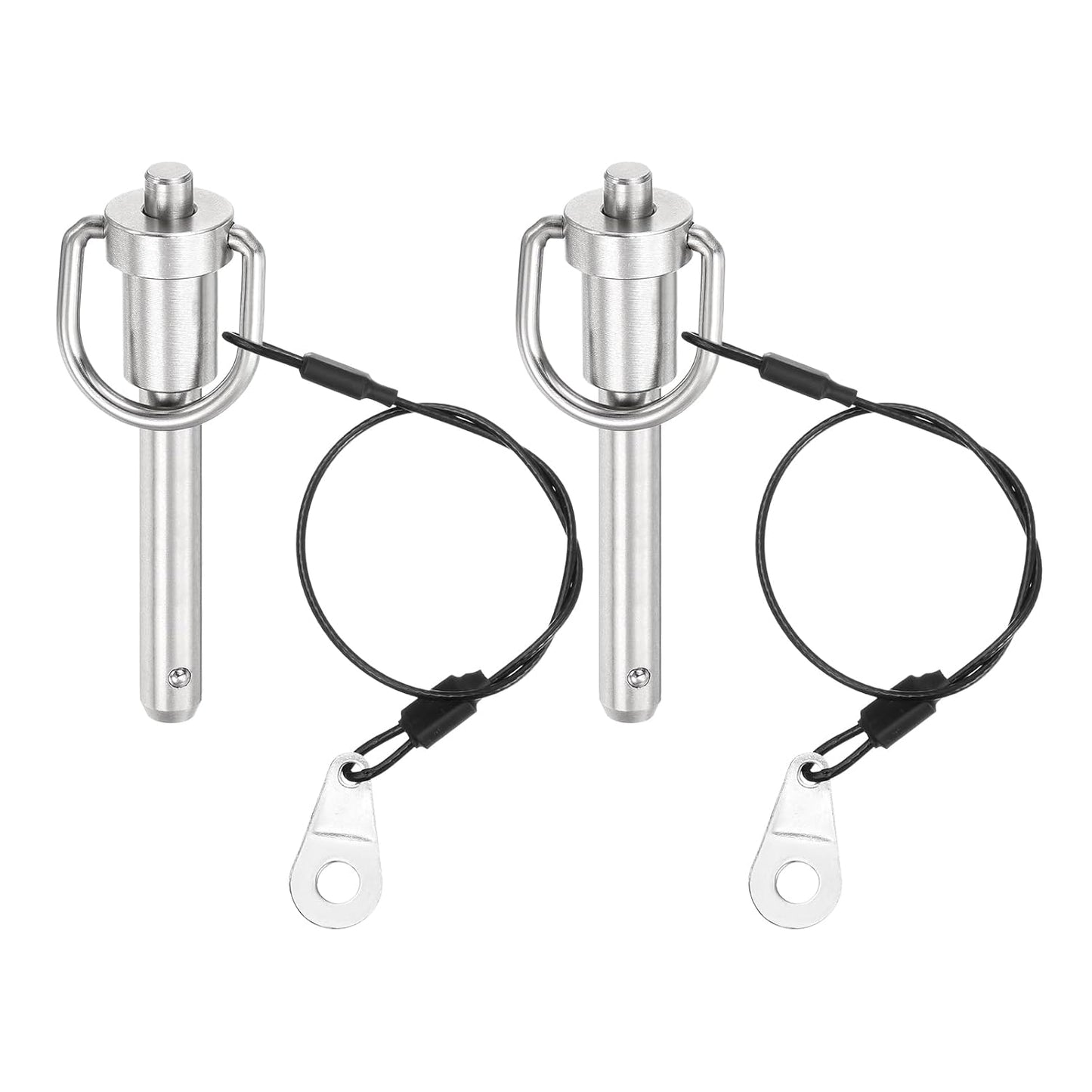 uxcell 2 Pcs Quick Release Pin, 5/16" x 1" (Dia. x L), Stainless Steel, Silver
