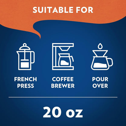 Lavazza House Blend Perfetto Ground Coffee 6 Bags of 20oz, Medium Roast, Full-bodied, Intensity 3/5, 100% Arabica, Ideal for Drip Brewers, (Pack of 6) - Package May Vary
