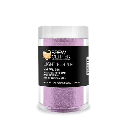 Light Purple BREW GLITTER Edible Glitter For Drinks, Cocktails, Beer, Garnish Glitter & Beverages | KOSHER & HALAL Certified | 100% Edible & Food Grade | Vegan, Gluten, Nut Free (25g, Light Purple)