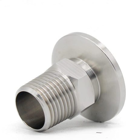 SS304 KF25 NPT Male Adaptor thread 1/2" NW25 KF Male coupling ISO-KF25 X NPT 1/2"