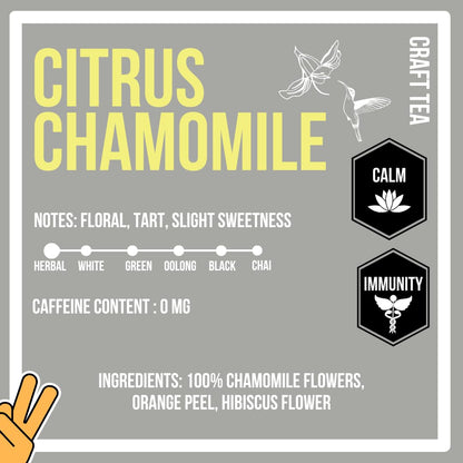 Revival Tea Company Citrus Chamomile Tea - Herbal Tea Blend of Chamomile Flowers and Orange Peel - Caffeine Free - 24 Tea Bags