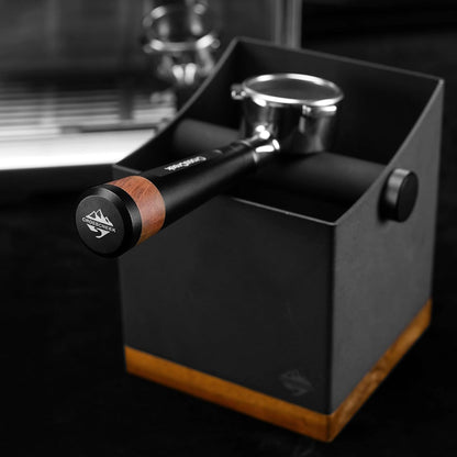 54mm Espresso Bottomless Portafilter with 3 Ear | Stainless Steel Basket and Black Aluminum Alloy Handle | Fits 54mm Breville/Sage Barista Espresso Machine | Espresso Accessories