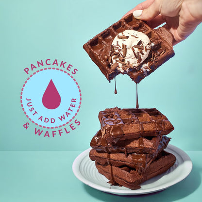 Dilettoso's Organic Gluten-Free Oat Flour Baking Mix | Variety Pack: Vanilla, Chocolate, and Wild Blueberry | Pancakes, Waffles, Cupcakes, Brownies, and Cookies | 10oz AMORE Mix (3 Boxes)