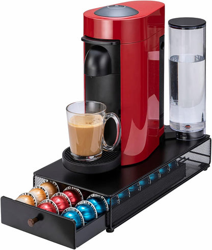 Rice rat Vertuo Capsule Holder Drawer for Nespresso with Handle (30 Pods)