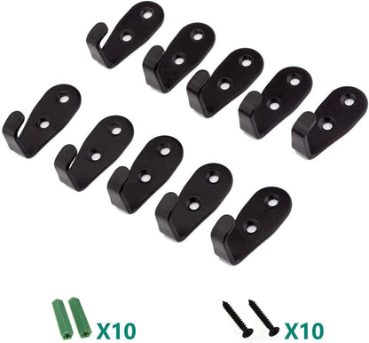 Heavy Duty Wall Hooks,Stainless Steel Screw On Hooks for Hanging Coats Plants Towels Keys Hats,Waterproof Single Shower Hanger Hooks for Garage Kitchen Bathroom 10 PCS (L Shape Large)