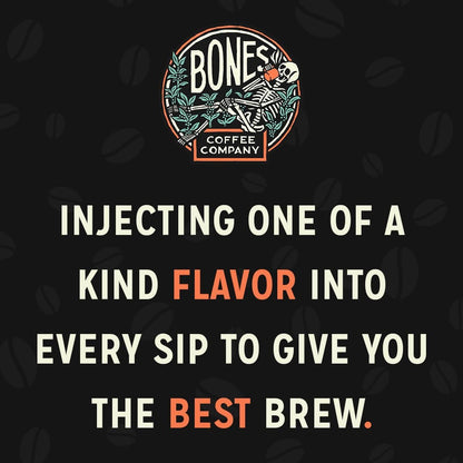 Bones Coffee Company Birthday Suit, Birthday Cake Flavored Coffee, Medium Roast Low Acid Arabica Beans Compatible with Auto drip and French Press Coffee Maker, 12 Oz Ground