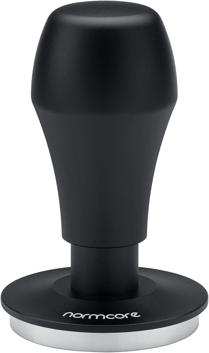 Normcore 58.5mm Coffee Tamper V4.1 with Click Sound Feedback, Spring Loaded Tamper With Stainless Steel Flat Base, Compatible with 58mm Espresso Machine Portafilter, Black