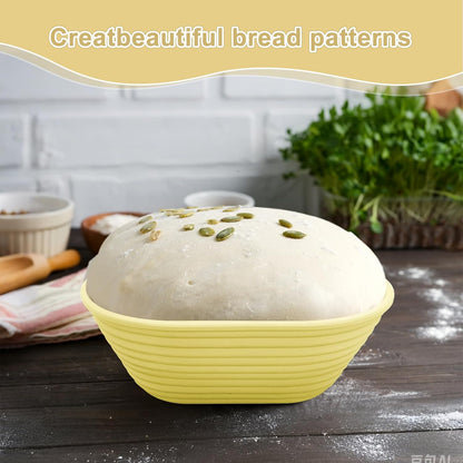 Silicone Banneton, Sourdough Bread Baskets (Set of 5, 6.5 Inch), Mini Oval Proofing Bowls, Bread Making Baking Supplies, Banneton proofing basket for Sourdough Baking