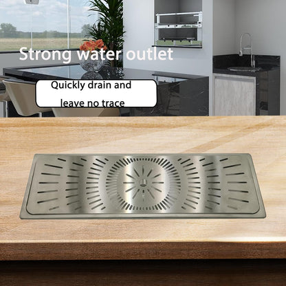 Stainless Steel Drip Tray - Perfect for Homes, Clubs, Bars, Cafes, Restaurants, Hotels, Or Commercial Use - Easy to Clean, No Drainage Required (8.5 * 25.8inch)
