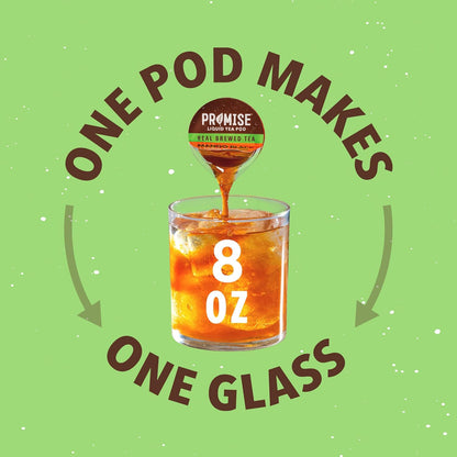 Promise Tea by Java House - Cold-Brewed Tea Concentrate Pods - Ethically Sourced - Mango Black Lightly Sweet Tea - Pack of 12