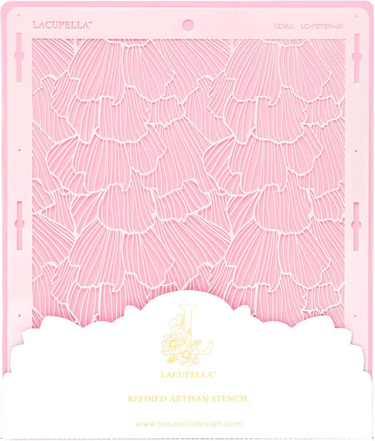 Cake Decorating Stencil for Tall Buttercream Cake, Royal Icing, Ganache, Paint, Airbrush (IZMA)