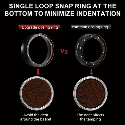 MHW-3BOMBER 58mm Espresso Dosing Funnel & Puck Screen Set, Magnetic Dosing Rring & Reusable Filter kit Compatible with 58mm Bottomless Portafilter, Coffee Dosing Ring with Eppresso Puck DR7013-OS