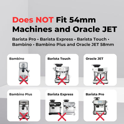 Stainless Steel Precision Kit Compatible with Double Boiler Breville, Sage. IMS Precision Screen, Shower Holder, Silicone Gasket. Fits Oracle, Oracle Touch, Double Boiler. Doesn't fit JET models