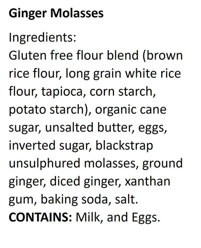 WOW Baking Company Gluten-Free Cookies, Ginger Molasses, 8 Ounce (Pack of 6)