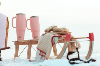 Beast 50 oz Tumbler Stainless Steel Vacuum Insulated Coffee Ice Cup Double Wall Travel Flask (Blossom Pink)