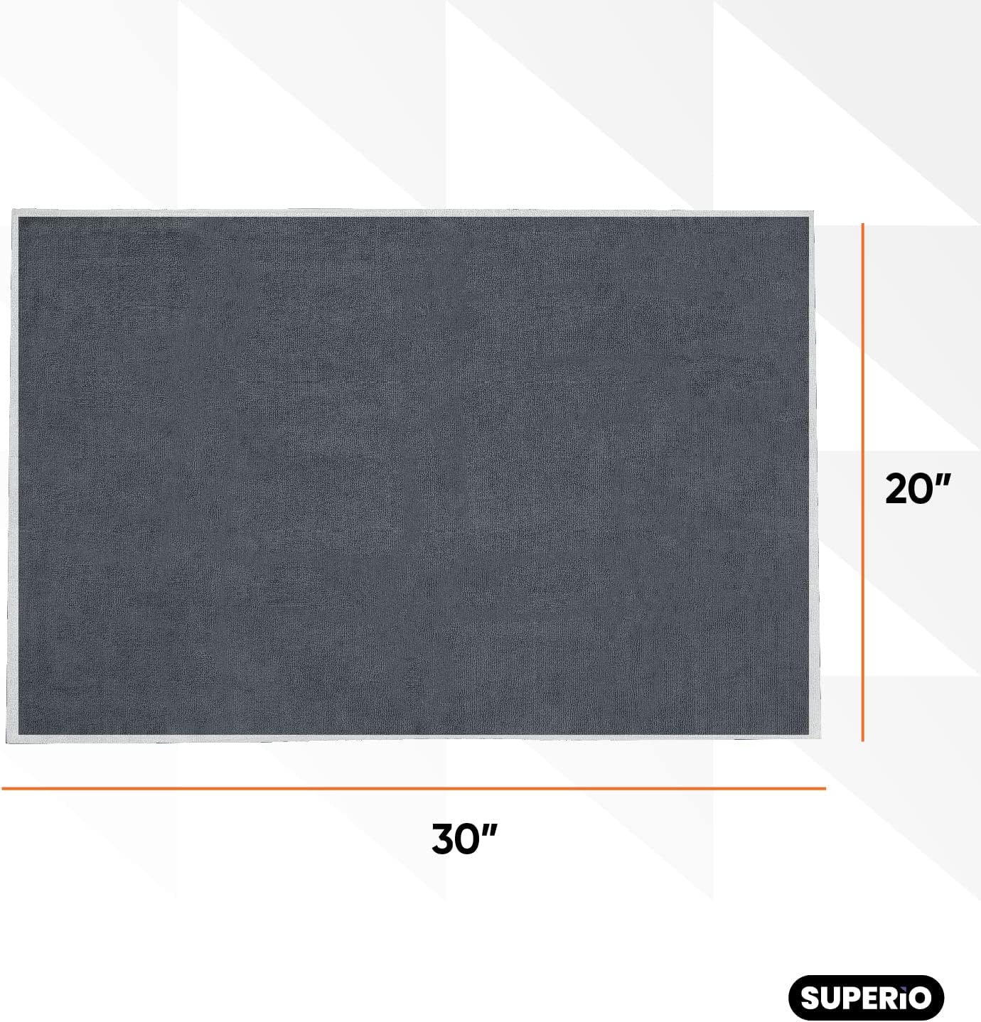 Superio Microfiber Squeegee Mopping Towel Extra Large Miracle Cloth 20 x 30 Streak Free Microfiber Floor Cloth-Rag for Cleaning House, Kitchen, Bathroom-Scratch Free- 6 Pack