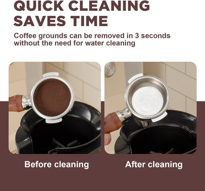 NUETRAL NS300 Electric Portafilter Cleaner-Automatic Coffee Grounds Cleaning Machine-Knock box for Espresso coffee-Espresso Puck Sucker-Innovative Espresso Machine Accessories(Embedded)