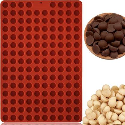 HKNMTT Mini Semi Sphere Shape Molds Silicone, 148 Cavities Round Baking Moulds for Dog Treats Snack Candy Chocolate Chip Cookie Wax Yogurt Melts, Oven Safe Small Half Ball Pellet Sheets