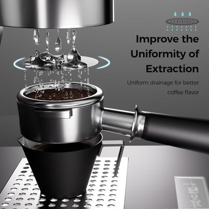 MHW-3BOMBER 54mm Espresso Puck Screen - 0.2mm Ultra Thin Espresso Puck - Metal Reusable Coffee Filter for Portafilter Basket 54mm - Puck Screen with Titanium Coating FG5641-OS