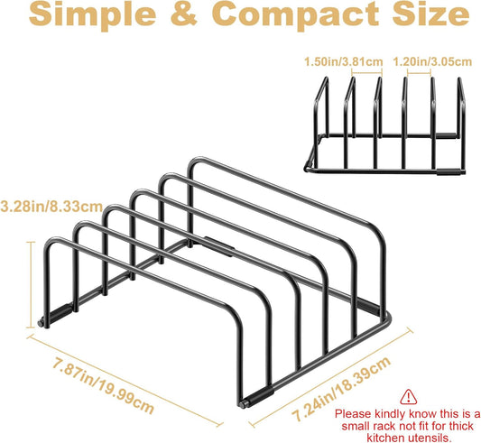 Cutting Board Organizer, [2-Pack] Cutting Board Holder Rack Baking Cookie Pan Sheets Cooling Small Racks Storage Stand for Kitchen Cabinet Countertop Bakeware Organizer 7.87 x 7.24 x 3.28 in