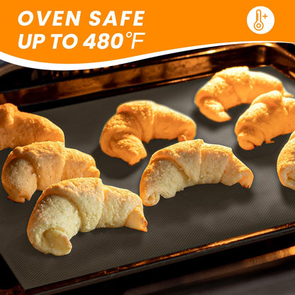 Silicone Baking Mat Roll -Cut to Size Silicone Mat - Non-Stick Pastry Mat for Dough Rolling, Non-slip Silicone Mat for Kitchen Counter, Reusable Air Fryer Linner, Oven Liner, Freeze Dryer Mat