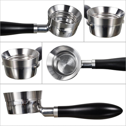 58mm Magnetic Dosing Funnel V2, MATOW Stainless Steel Espresso Dosing Ring with 8 Magnets Compatible with All 58mm Portafilter