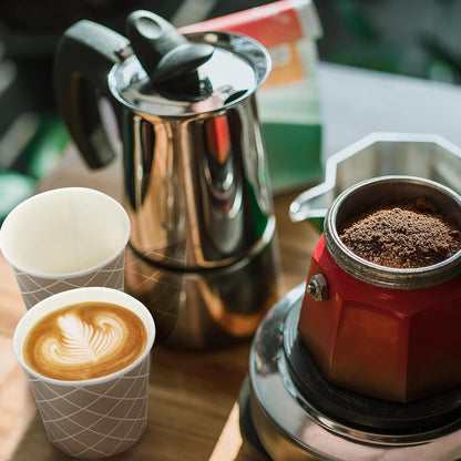 Rtteri 300 Pcs Count 3 oz Disposable Coffee Cups Disposable Espresso Cups Small Paper Cups 3 oz Cups for Coffee Tea Cocoa Juice Mini Paper Cups for Cafes Offices and Home