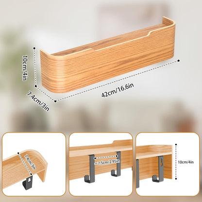 Coat Rack Wall Mount Entryway Organizer Modern Key Holder Wall Mount with Wooden Shelf Entryway Hooks for Bedroom Kitchen Hallway Bathroom for Hanging Coats Hats Bags Towels