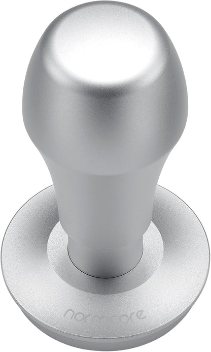 Normcore 51.5mm Coffee Tamper V4.1 with Click Sound Feedback, Spring Loaded Tamper With Stainless Steel Flat Base, Compatible with La Pavoni Europiccola and Professional Millenium, Black