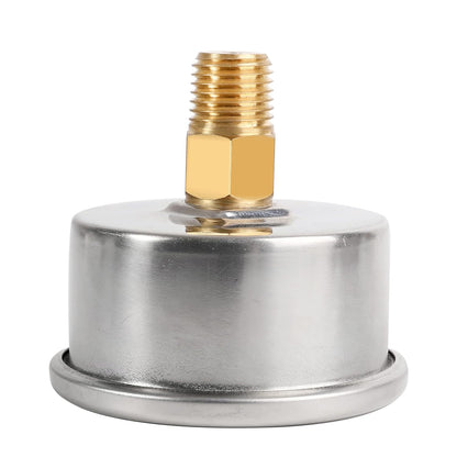Glycerin Filled Pressure Gauge 1000psi/70bar, Stainless Steel case, Brass Inside Construction, 2-1/2" dial, 1/4" NPT Back Connection…