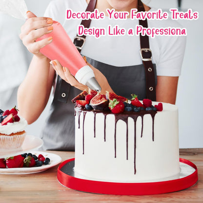 24 Inch Extra Large Piping Bags Disposable, 120Pcs Thickened Icing Piping Bags, Food Grade Cake Decorating Bags for Dessert, Pastry, Cookies, Cupcake Decorating
