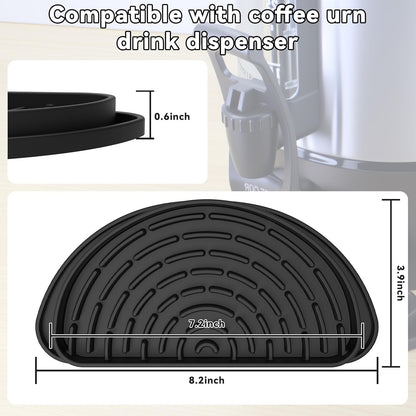 4 Pack Coffee Drip Tray for Hamilton Beach 45 Cup Coffee Beverage Dispenser, Silicone Drip Pan for Drink Dispenser