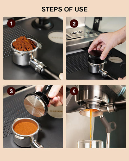 54mm Bottomless Portafilter, 3 Ears Bottomless Naked Portafilter Compatible with Breville/Sage Barista Express BES870/876/878/880/881/450/500/810/840, with Puck Screen and 18g Filter Basket