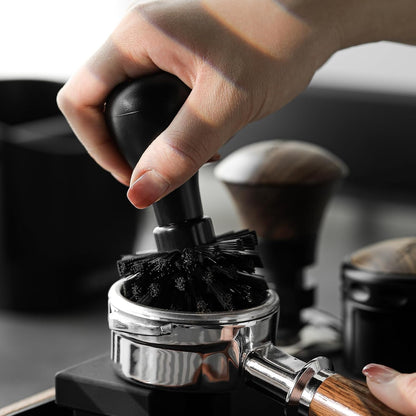 MHW-3BOMBER Coffee Portafilter Cleaning Brush 58mm ABS Espresso Machine Portafilter Brush Speacial for 58mm Portafilter Professional Barista Cleaning Tools Effectively Cleaning, Black B5536