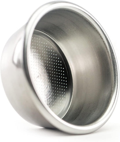 Crema Coffee Products 54mm Filter Basket | Double Shot Non-Pressurized Stainless Steel Basket | Compatible with Breville 54mm Portafilters | Precise Tapered Profile for Consistent Espresso Shots
