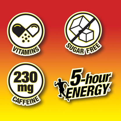 5-hour ENERGY Extra Strength Glow Motion Fruity Rainbow Fusion Flavor, Energy Shot 1.93oz, 30-Pack
